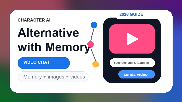 Character AI alternative with memory and video chat article illustration